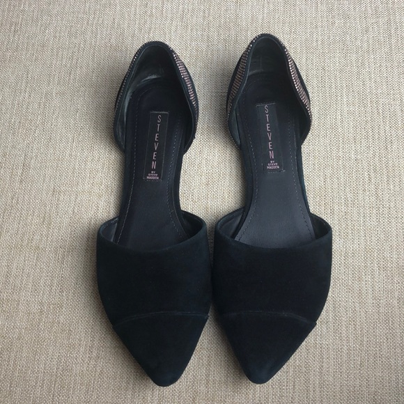 Steven by Steve Madden Vampy Black Multi Flat - Picture 2 of 7